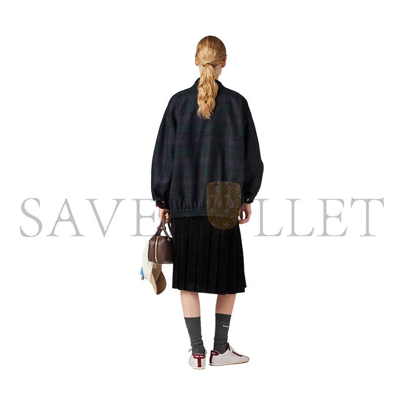M1v M1v plaid blouson jacket ml943